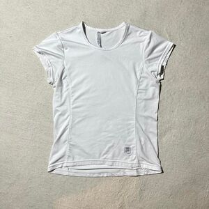Fila Women's Small White Athletic Fitted Top with Rhinestone Logo